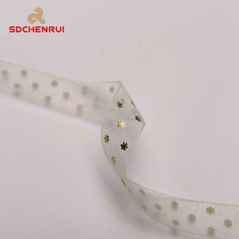 Wholesale Custom Printed Silk Organza Gift Ribbon Satin Ribbon Roll Tape Cintas Grosgrain Cotton Ribbon With Logo