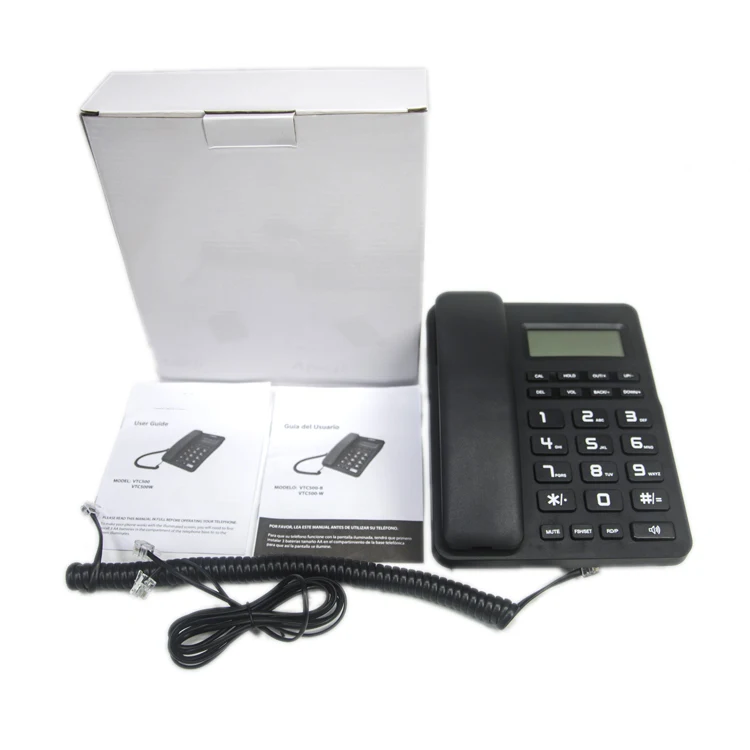 DEX corded telephone landline phone 18years factory  wall mounted customizable functions telephone  high quality DTMF/FSK OEM