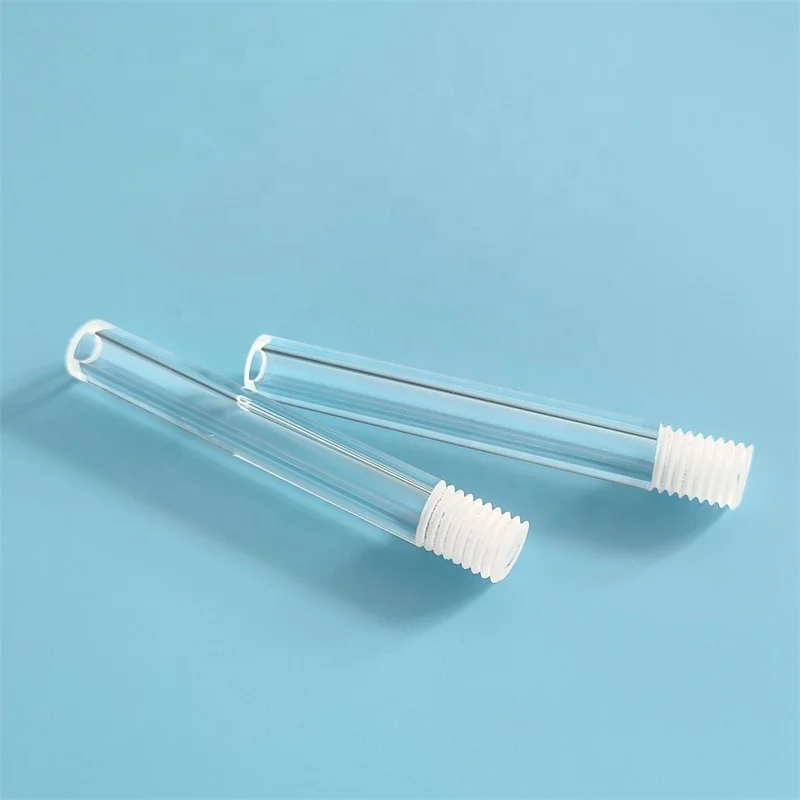 Threaded Quartz Glass Tube For Laboratory Equipment With Thread