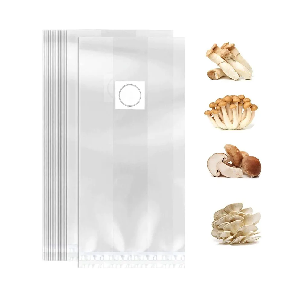 Compostable Grow Bags For Mushrooms 32X50 20X15 Pvc Mushroom Grow Bags With Substrate