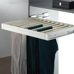 JAYNA Beauty Series Adjustable Full Put Out Pants Rack Wardrobe Accessories Pull Out Trouser Rack