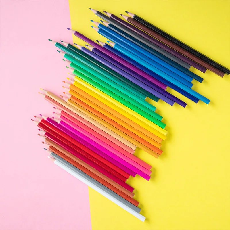 High Quality 12 Color Pencil Custom Color Pencil Set Paper Box Coloring Wooden Pencil For Kids