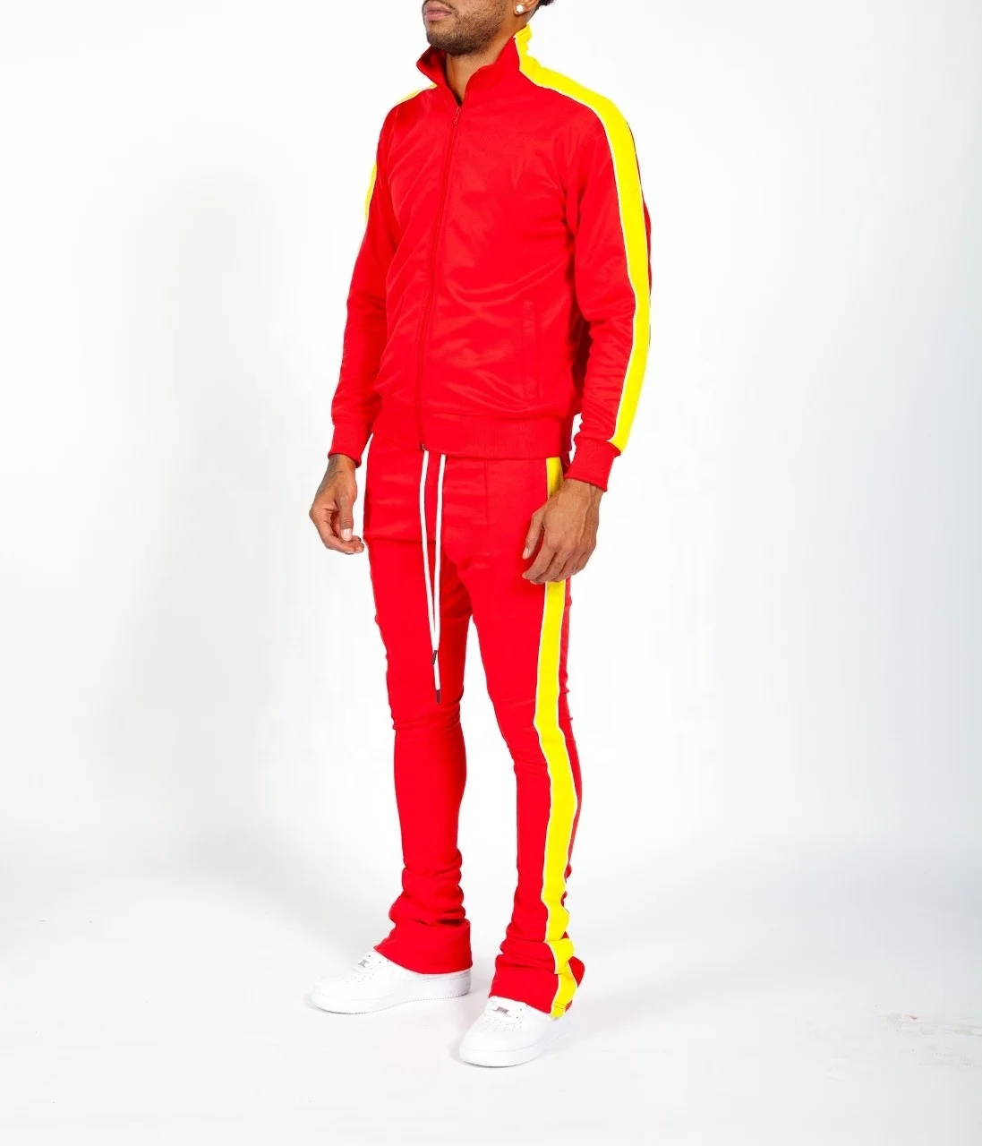 
 Мужской спортивный костюм на заказ, облегающие штаны для бега с боковыми карманами  