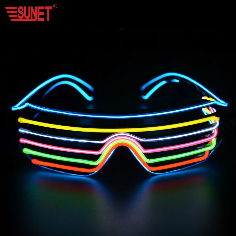 Новый продукт SUNJET, цветные светодиодные очки с затвором для вечеринки (62458202467)