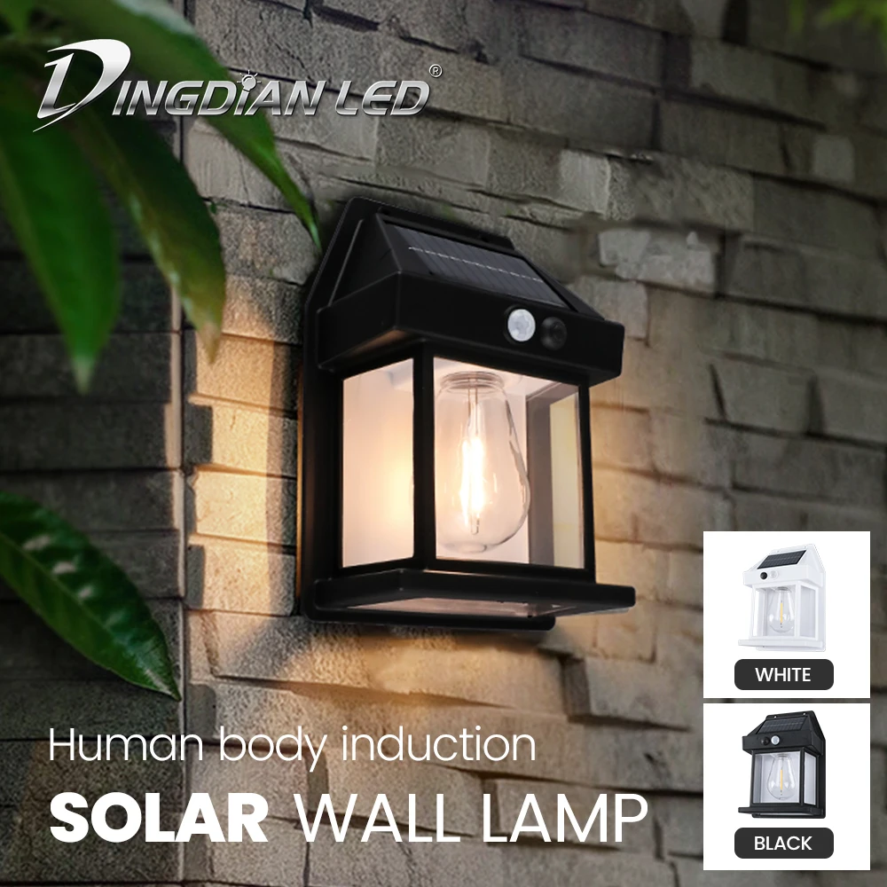 Dingdian LED Night Light Outdoor Waterproof Smart Lighting Led Retro Tungsten Filament Garden Lamp Wall Lamps Decoration Light