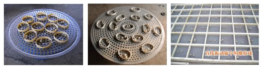 Sieve cleaners for plansifter inner sieves Triangular cleaner / Cotton cleaners / Dual Sieve Cleaner