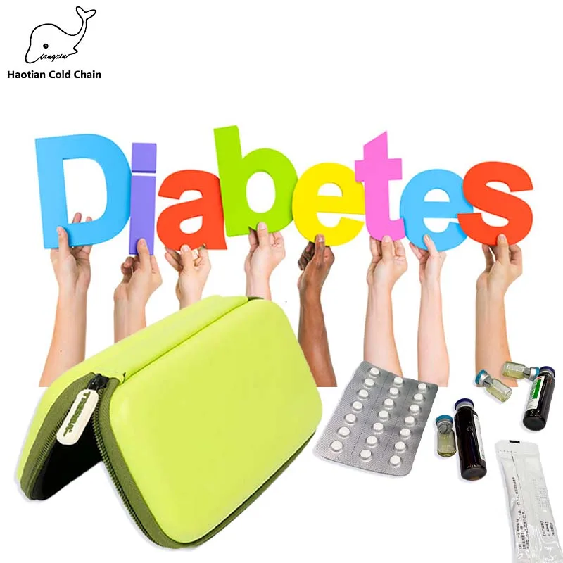 Diabetes insulin syringe cooling travel case insulin cooler bag  insulin cooling case  cooler case  diabetic cooler bag