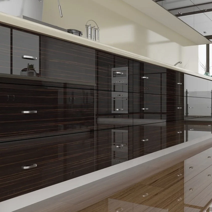 Natural Wood Timber Veneer Quarter Cut Black Ebony Wood Free Wood Veneer Samples