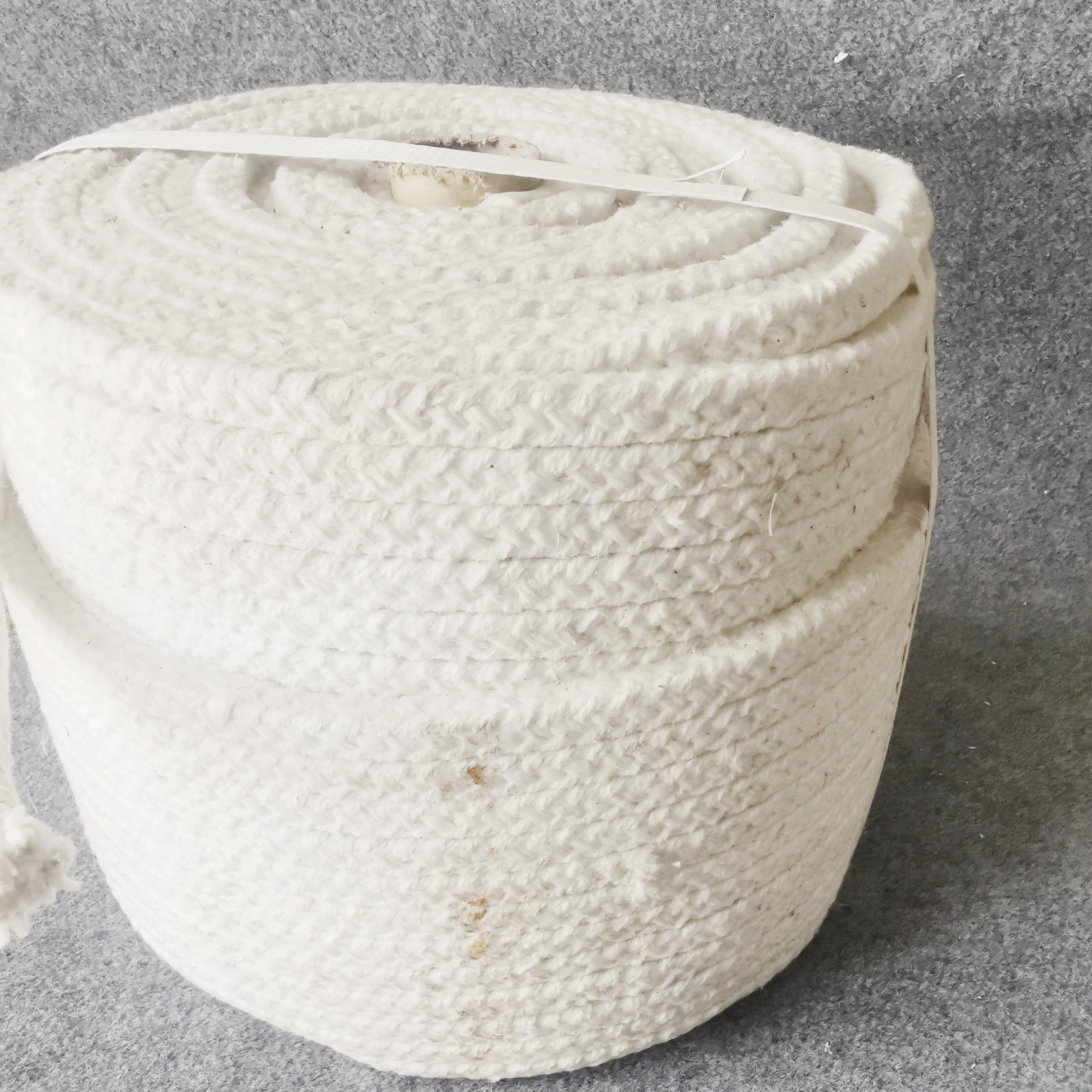 YUANSHUN Square Braided Rope Silicate Fiber Rope Fire Proof AL2O3+SIO2 Customized Aluminium Ceramic Fiber