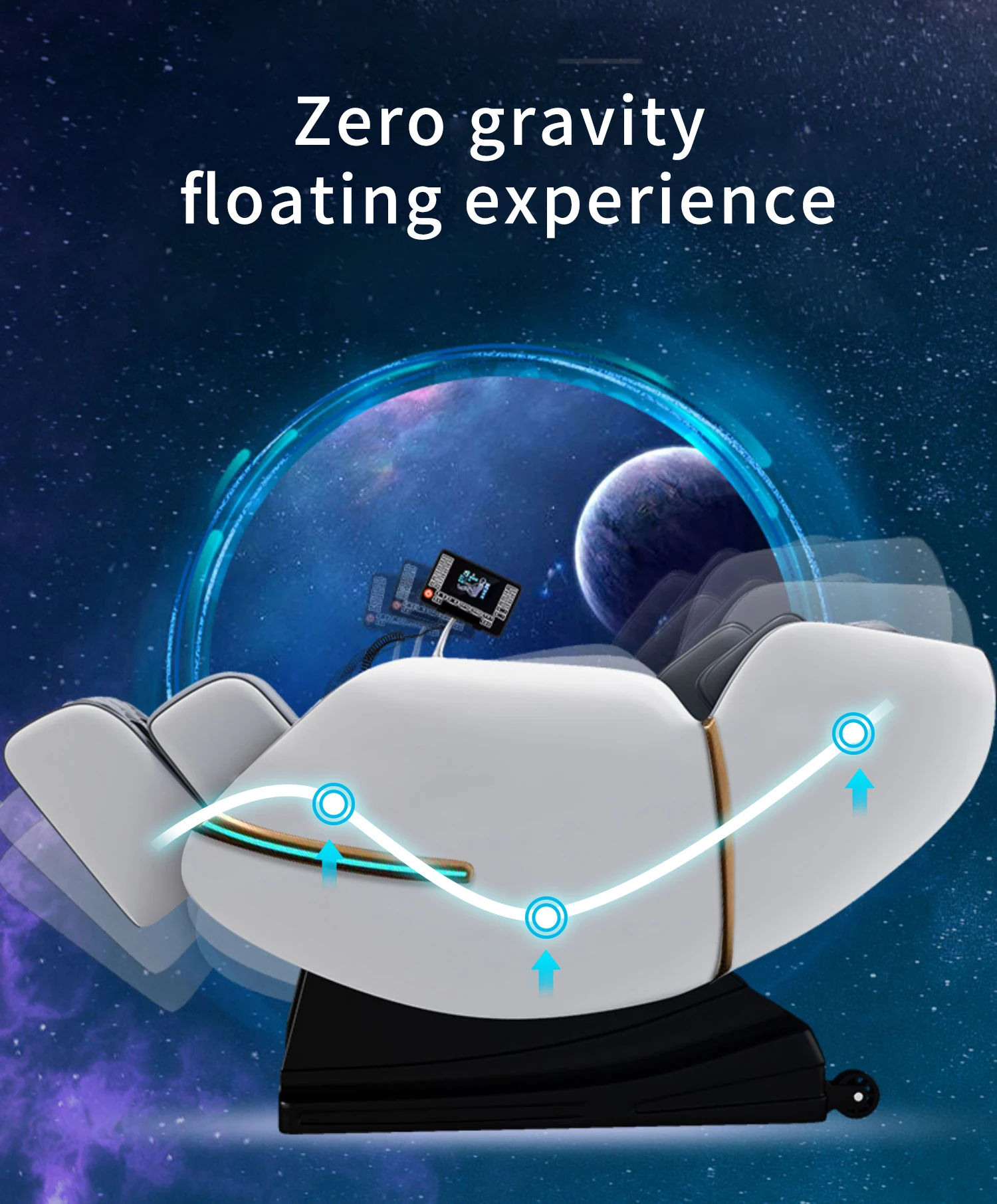 Wholesale Touch Screen Foot 8D Electric Zero Gravity Luxury Chair Massage Full Body Price Massage Chair guoheng