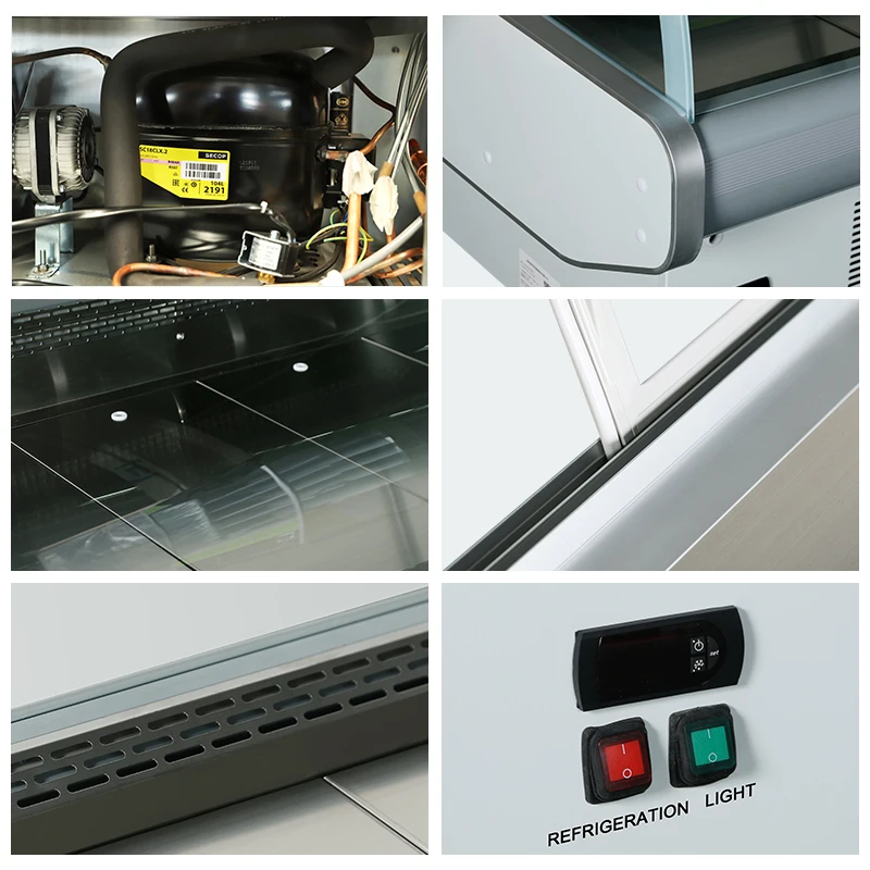 commercial refrigeration equipment Counter Top Display meat Refrigerator