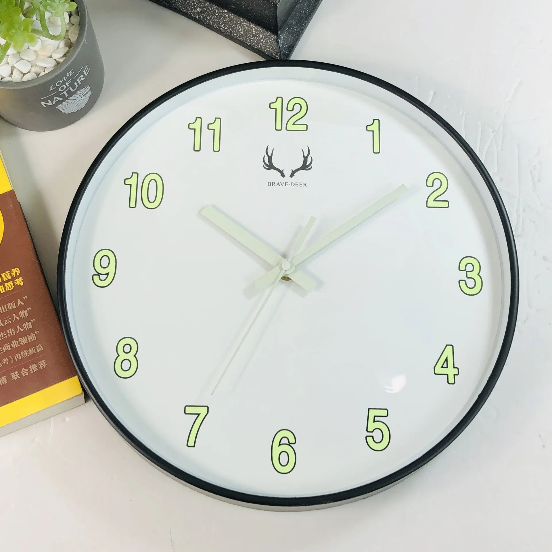 High Quality Luminous wall clock New Design For Sale Amazon Hot Selling Luminous Digital Clock