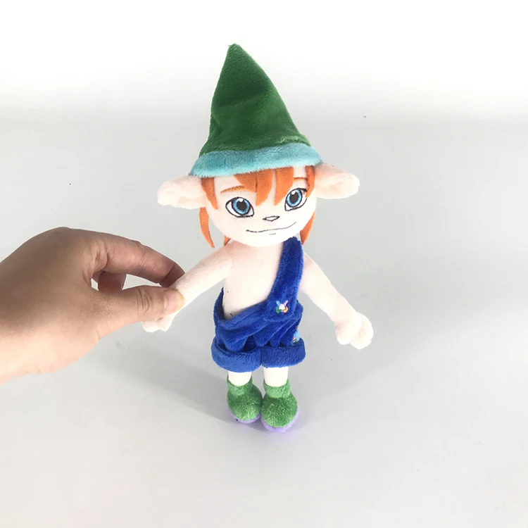 Custom Cute Elf Design Cartoon Character Plush Stuffed Doll Toys Lovely Holiday Gifts For Kids Promotional Products