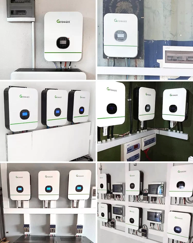 Growatt Hybrid Solar Inverter Mppt 48V 3Kw 3000W 5Kw 5000W 10Kw Single Phase On Off Grid Inverters Solar Wholesale Price