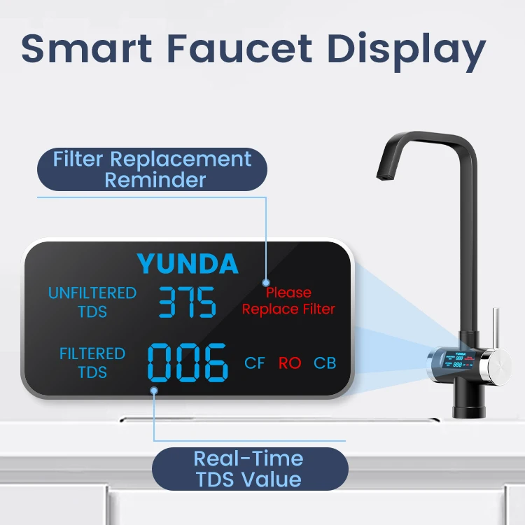 2023 Small Ultrafiltration Under Sink Reverse Osmosis System Carbon Water Filter For Tap  Machine Purifier