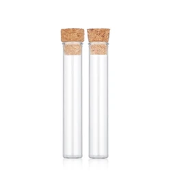Wholesale Custom Logo Any Length Glass Tube Round Bottom Clear Glass Test Tube Pre Packaging Glass Tube With Cork