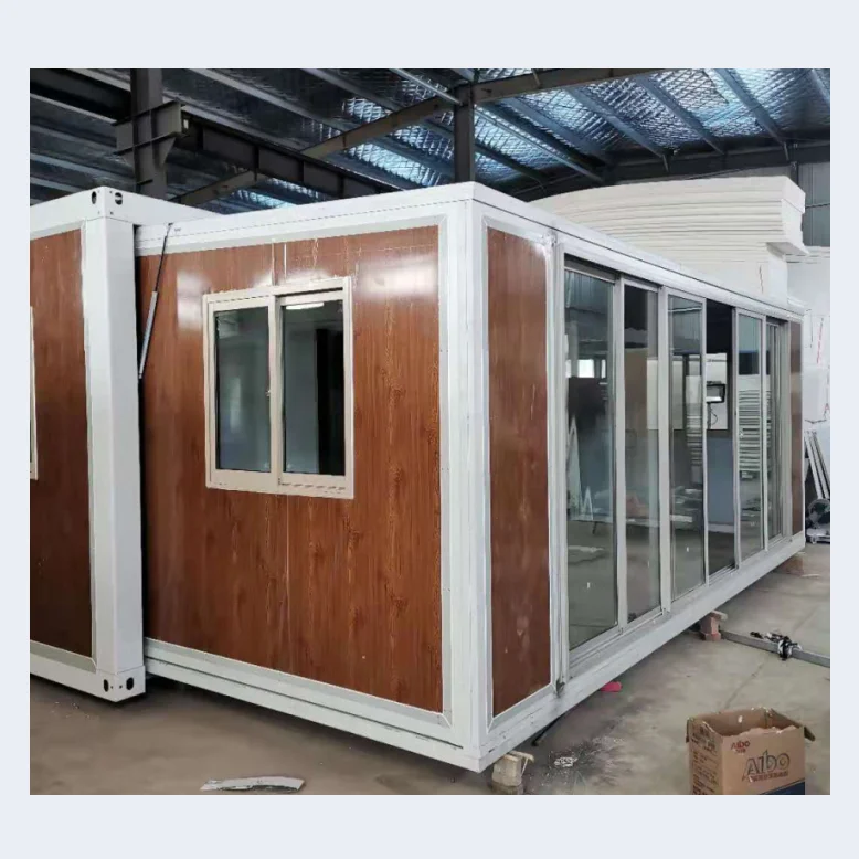 Сборный миниатюрный дом раздвижной 20/40 футов контейнерный 2 спальни открытая сторона для продажи