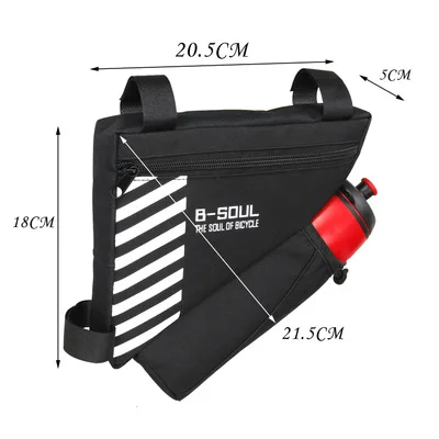 Large Capacity Frame Triangle Waterproof Bicycle Under Tube Bag Cycling Pack Bike Pouch Storage Bag Bike Triangle Bag