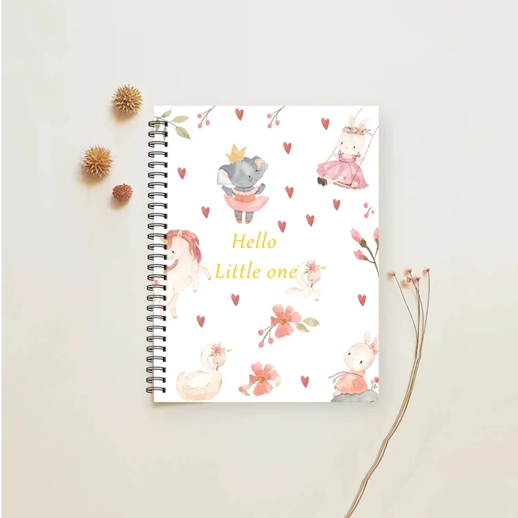 Baby First Year Memory Book  First 5 Years Keepsake Monthly Milestone Journal Gender Neutral Record Book  l for Boy or Girl