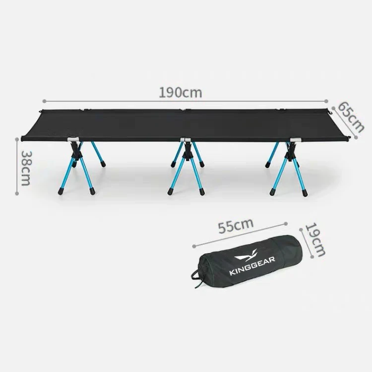 2021 Aluminum Folding Portable Camp Cot Bed Outdoor Portable Foldable Camping Sleeping Bed