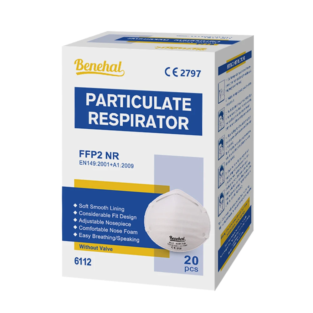 CE certified Cup shape Dust Mask FFP2 face mask high efficiency particulate respirator