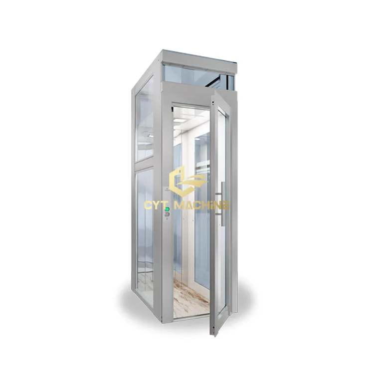 Outdoor/indoor small home elevator with glass enclosure cheap residential glass elevators