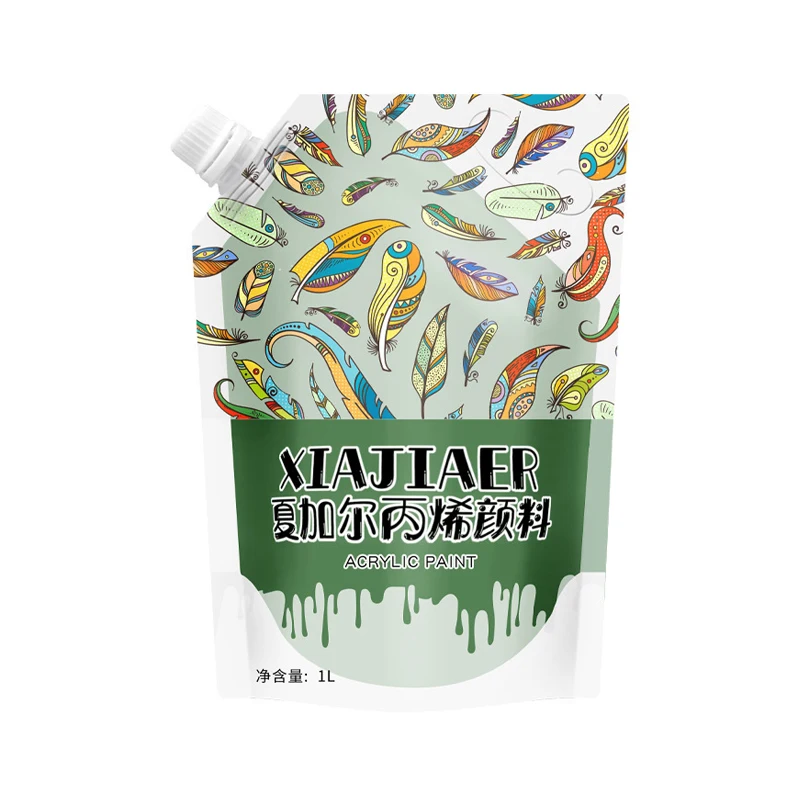 Cool fluid painting acrylic paint extra large pack 1L net content artistic creative hand-painted