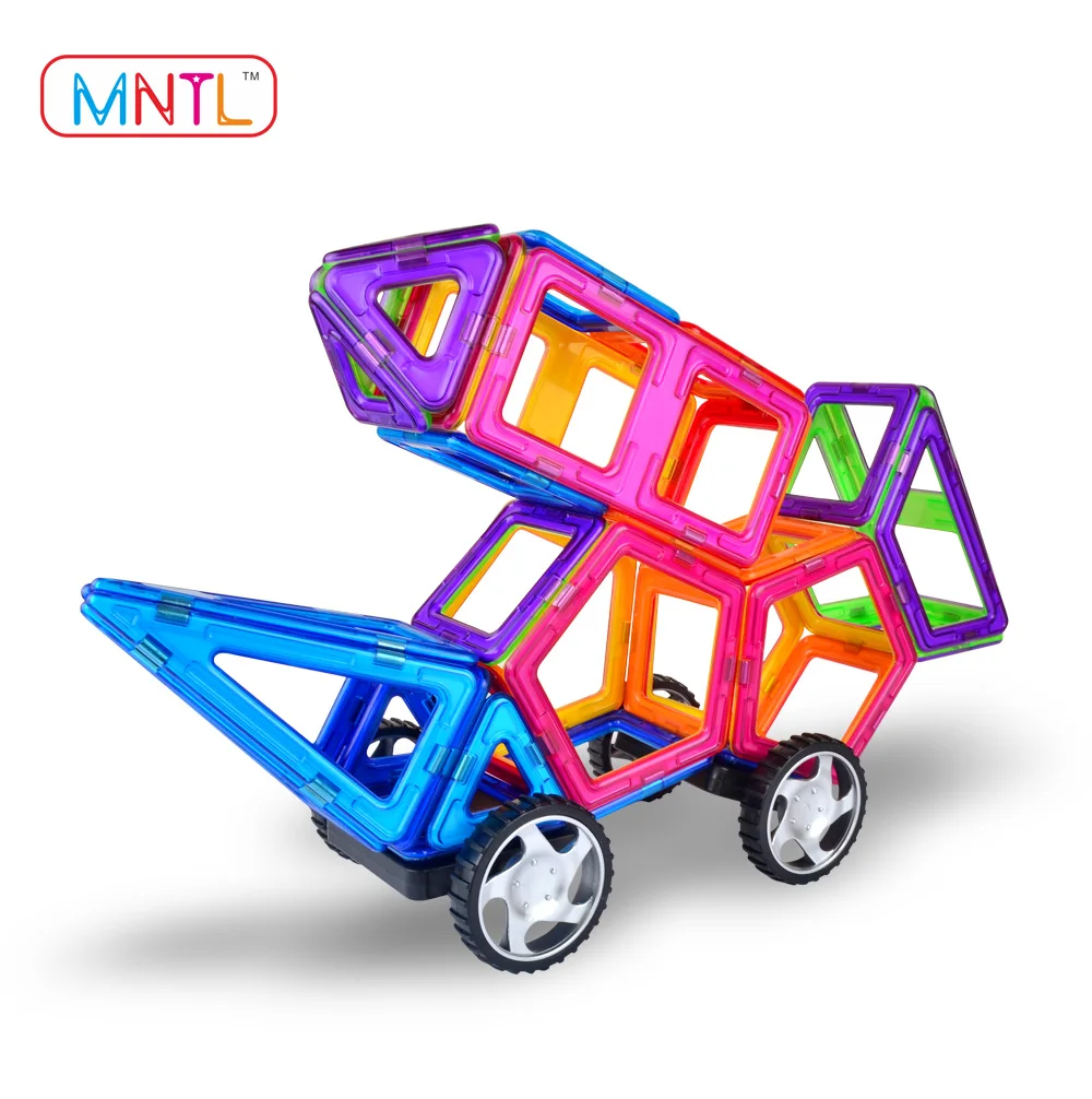 Конкурентоспособная цена хорошее качество 120 шт. пластик Магнитная образования строительные блоки игрушки набор CE, EN71, ASTM