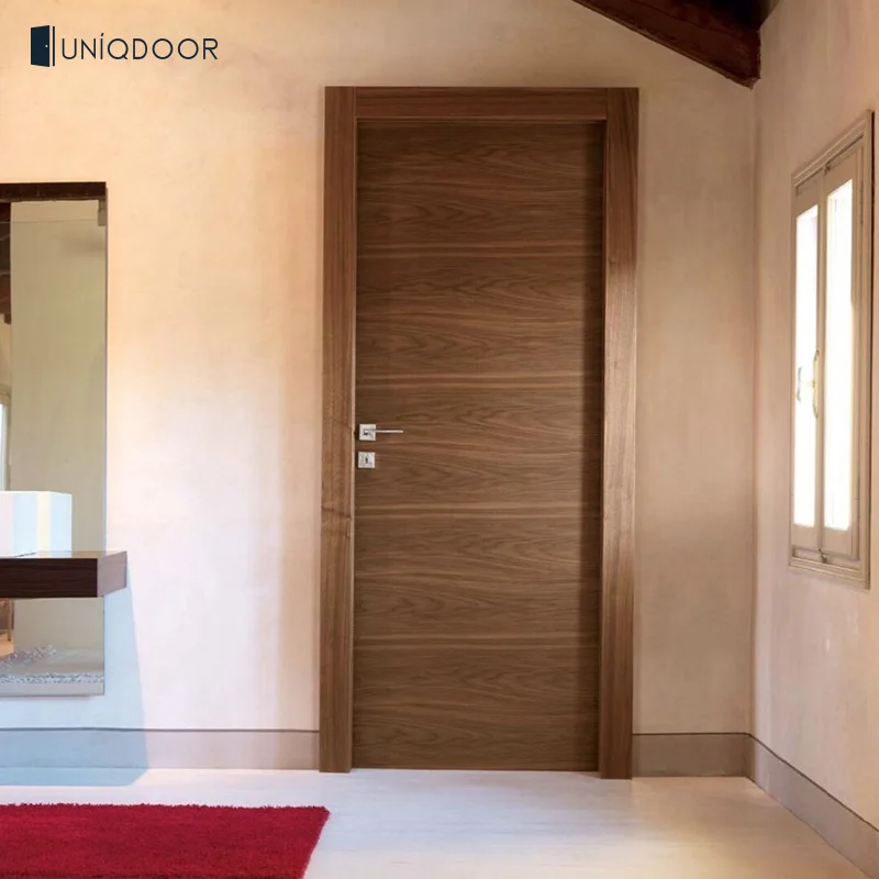 
Walnut veneer laminated MDF interior doors 