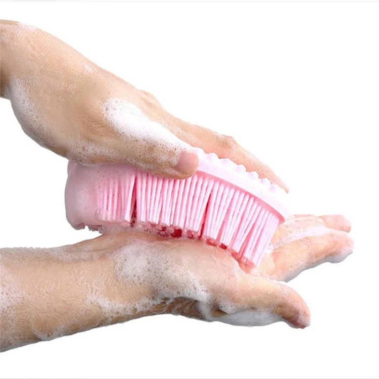 New Wholesale Eco Friendly Soft Silicone Shower Baby Child Body Bum Bath Hair Scalp Brush Shampoo Massager Washing Pet Scrubber