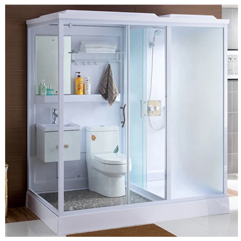 Modular bathroom pod prefab steam shower all in one bathroom with toilet
