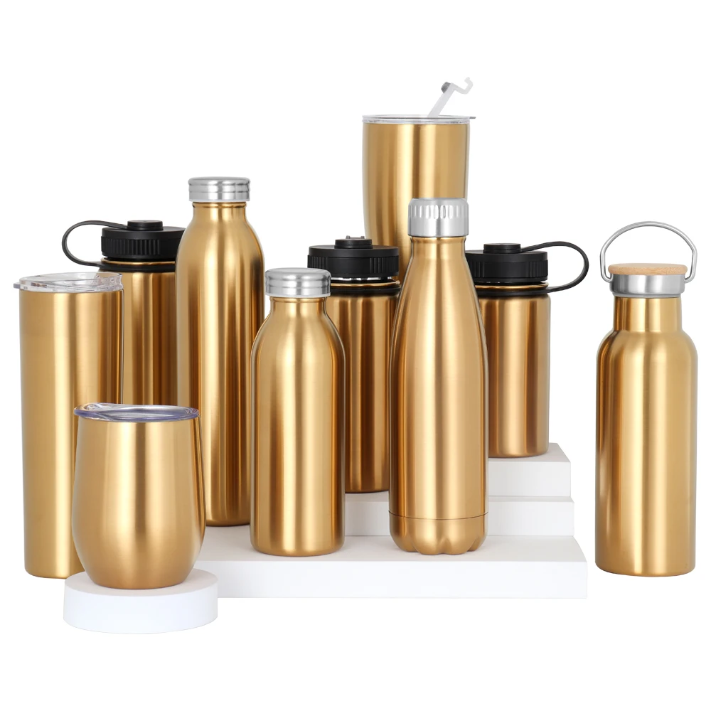 500ml Water Double Wall Bottle Stainless Steel Cola Shaped Thermos Metal Reusable Sports Bottles