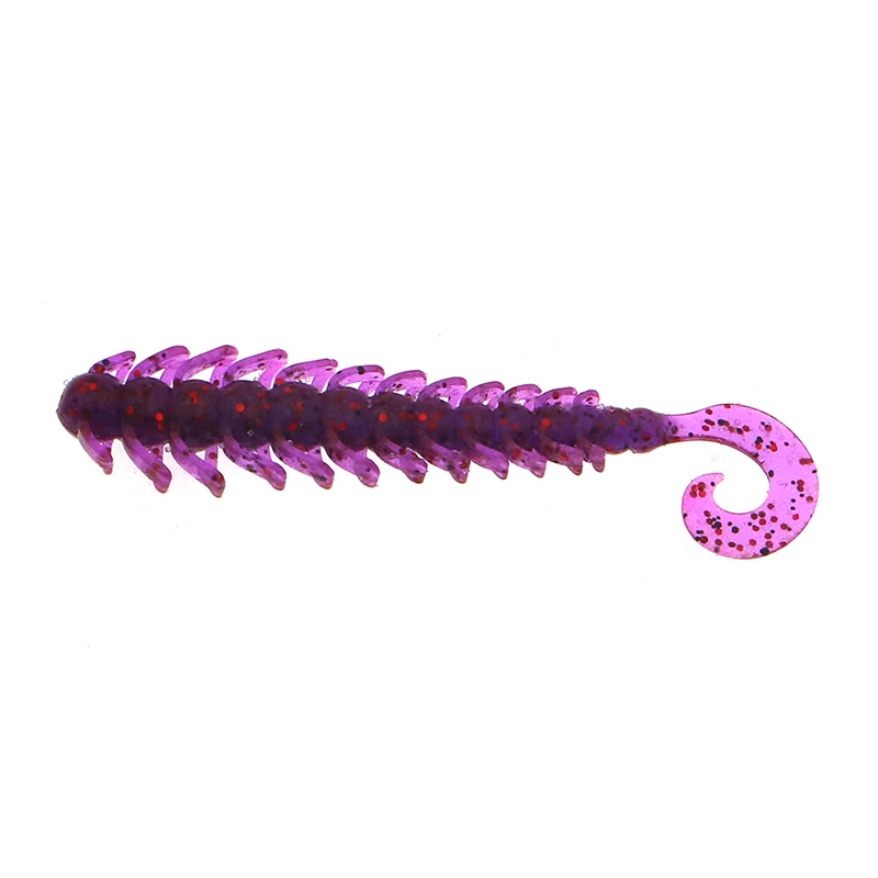 
Fishing soft Lures add salt/ shrimp smell Jig Worm Soft Baits 110mm/1.2g Artificial Sea Worms Centipede Silicone Lures 