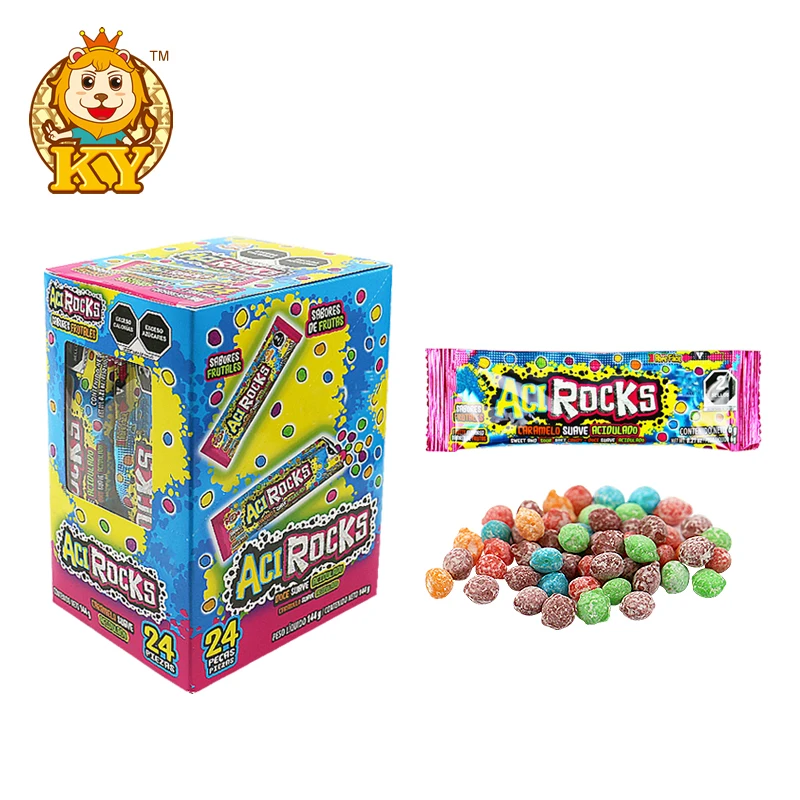 Wholesale oem sour mixed fruity flavor rainbow gummy chewing candy