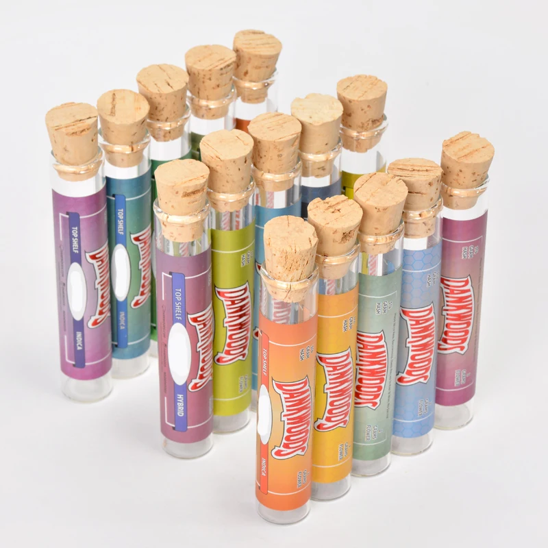 
DANKWOODS PACKWOODS MOONROCK cork/glass Containers Pre-Roll Tube BOSSWOODS with Flavors Stickers for Weed Packaging 