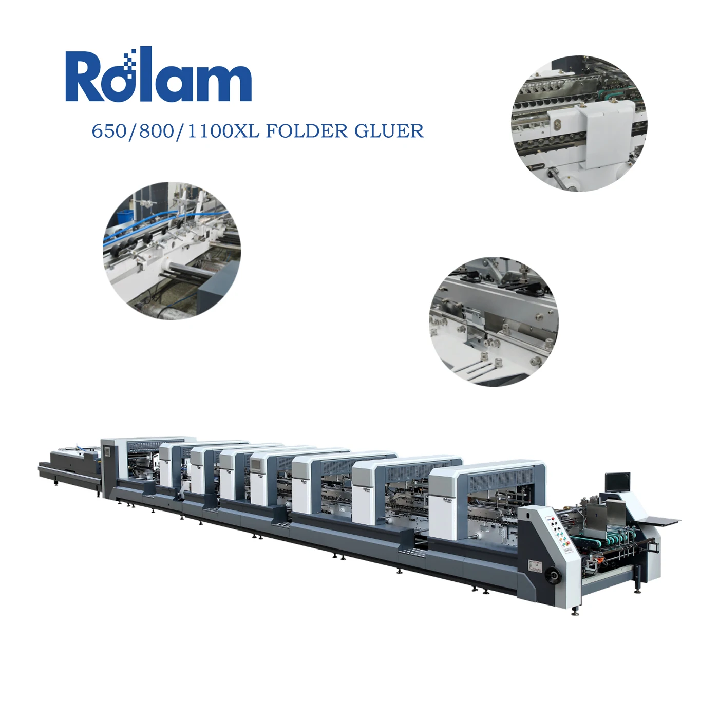 Intelligent paper box carton making machine food package 4 corner box folder gluer machine cup sleeve folding gluing machine