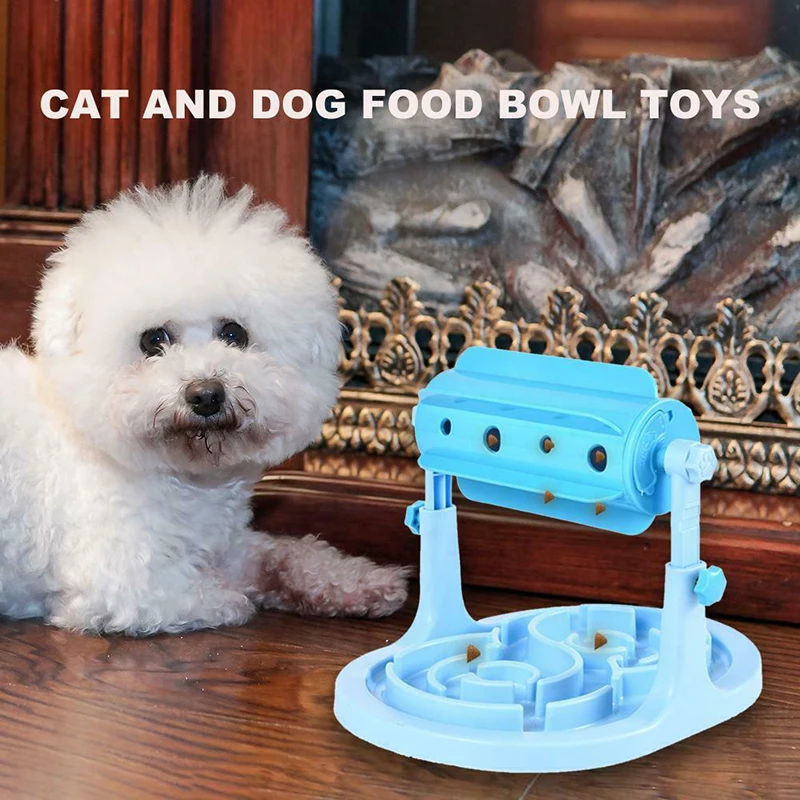 Plastic Food Leaking Rollers Slow Feeder Interactive Puzzle Iq Cats Pet Toy