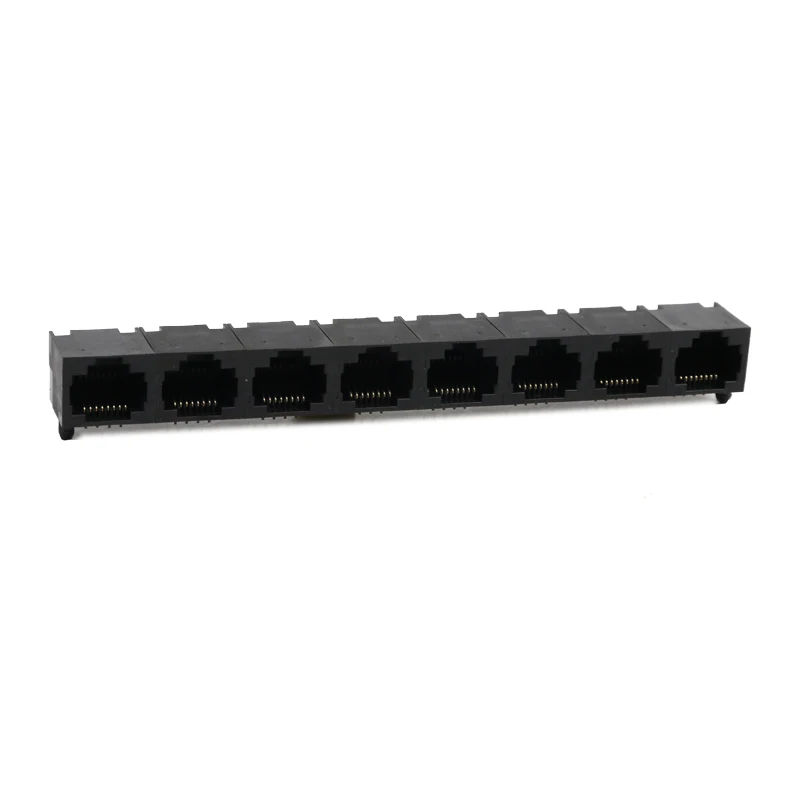 RJ45 socket network interface 8-port 8P8C connector