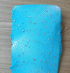 Женские ажурные блестящие сетчатые колготки со стразами