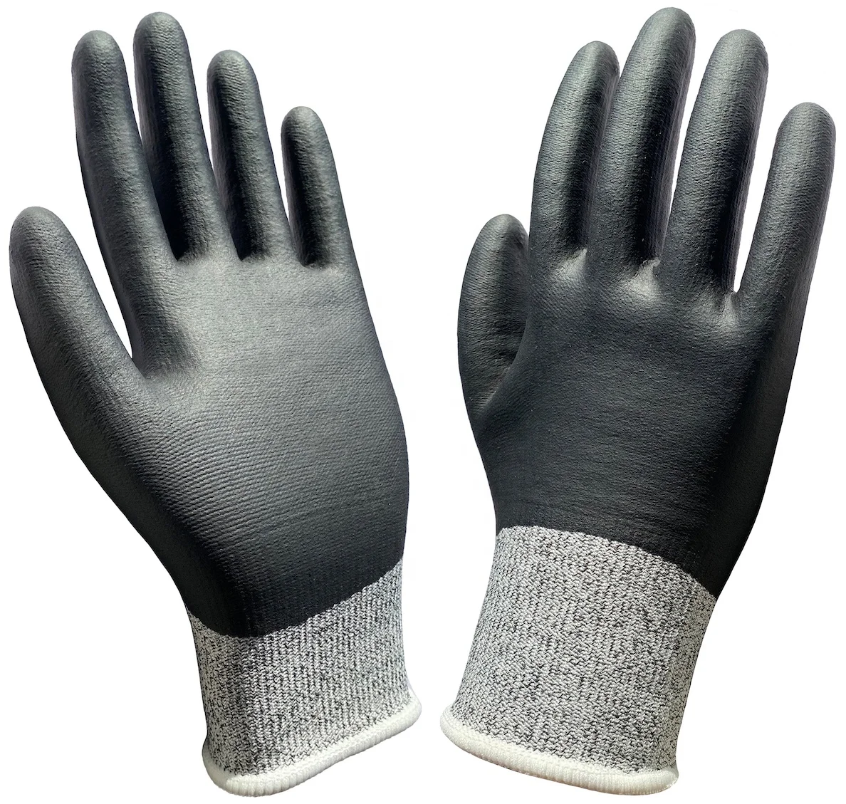 Blue Latex Palm Coated Aramid Fiber Cut Resistant Work Gloves ANSI A4