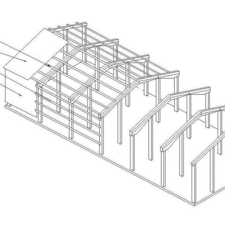 Заводская себестоимость сборные широкая стальная конструкция металлические здания Сараи строительная мастерская