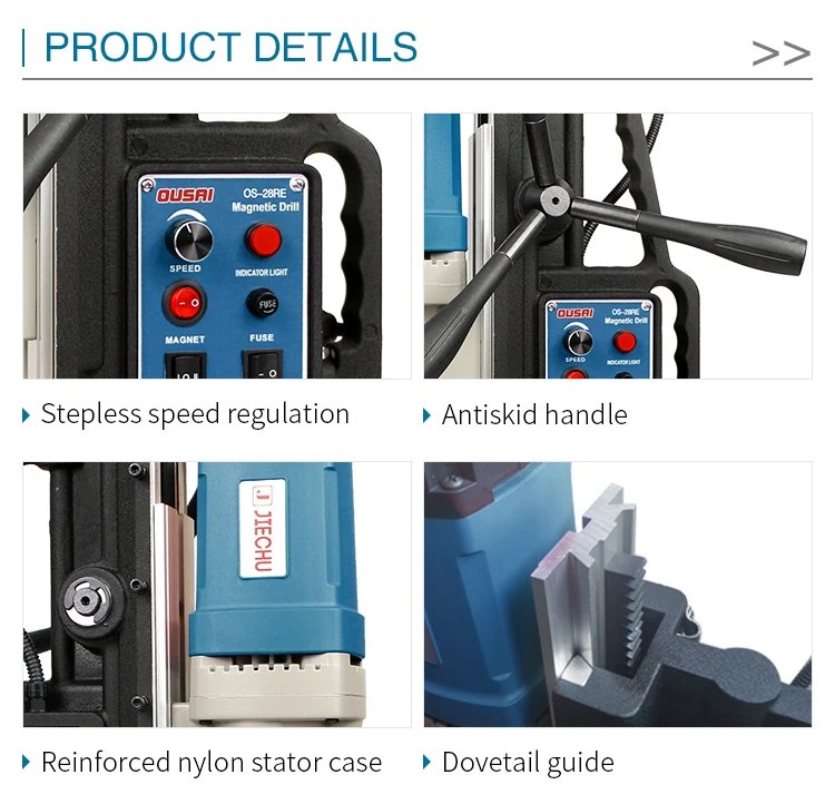 magnetic drilling machine with industrial portable strong magnet swivel base small/mini chinese hand/stand drill press