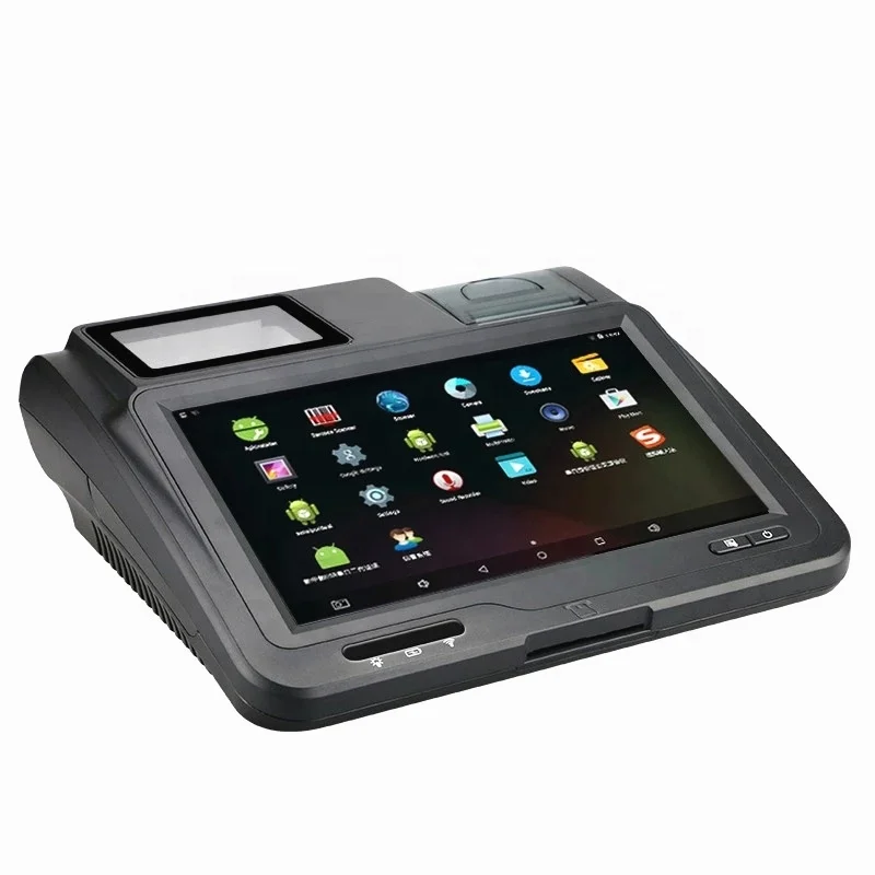 Высококачественный планшет pos на базе android со сканером штрих-кода и термопринтером машина для биллинга