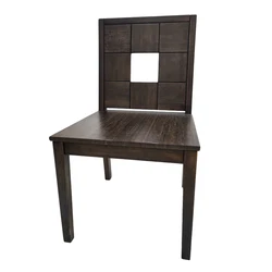 Dark armchair Wholesale design room furniture wooden modern luxury dining chair pure natural wood