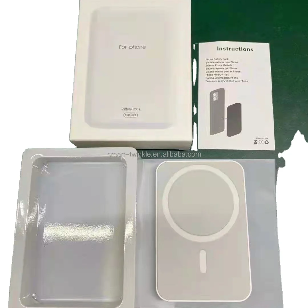 4200mAh Wireless Charging Mag safe Battery Pack, Mag safe Magnetic Battery Case Power Bank For iPhone 13
