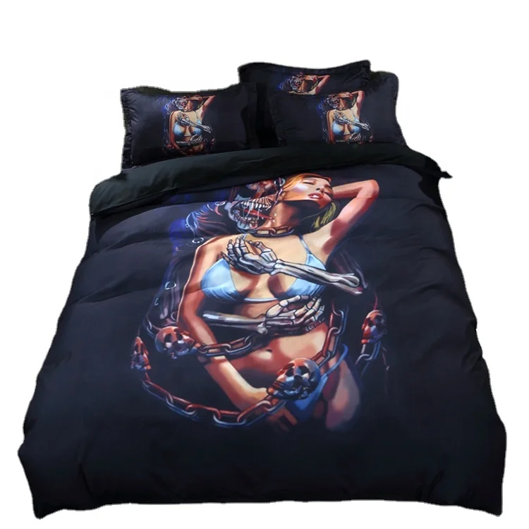 Home textile elegant bedding set luxury cotton 3d duvet cover set