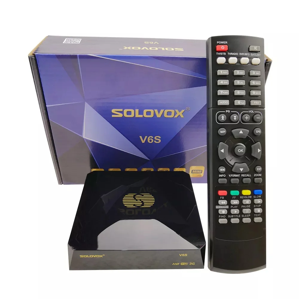 Solovox V6S Full HD 1080P DVB-S2 H.265 hevc спутниковый приемник спутникового декодер спутниковый декодер каналов кабельного телевидения S2X DVB-S S2S2X VCM ACM мульти