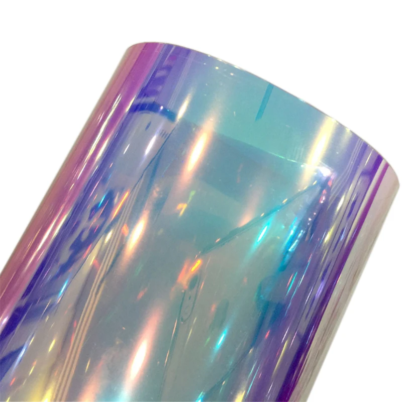 Gradient TPU0.8mm laser film waterproof TPU film, used for handbags and shoe materials