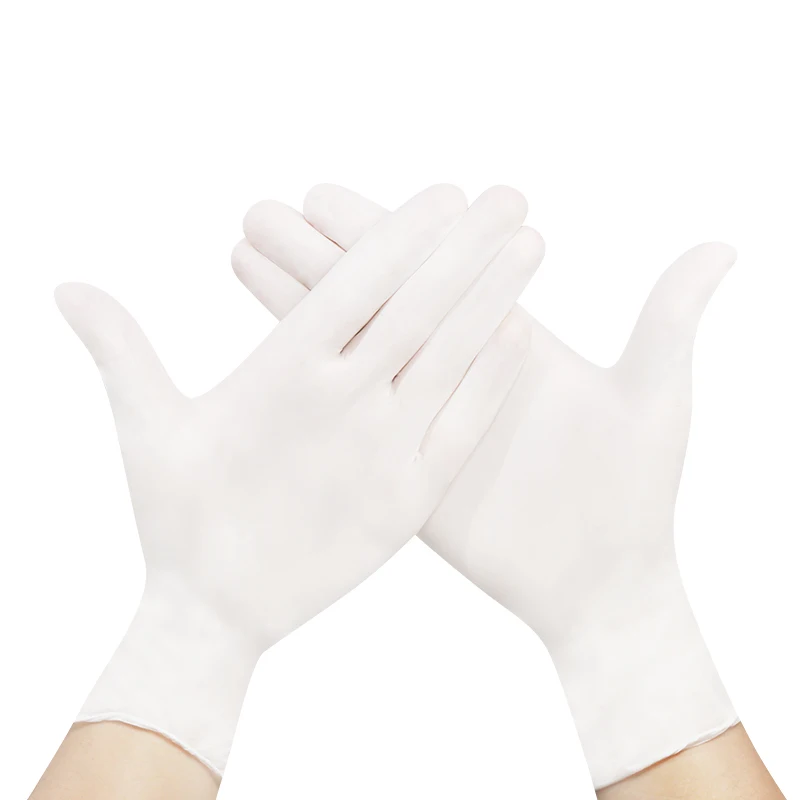 white color nitrile synthetic gloves Nitrile Gloves Manufacturers Disposable Waterproof Nitrile Gloves Powder Free