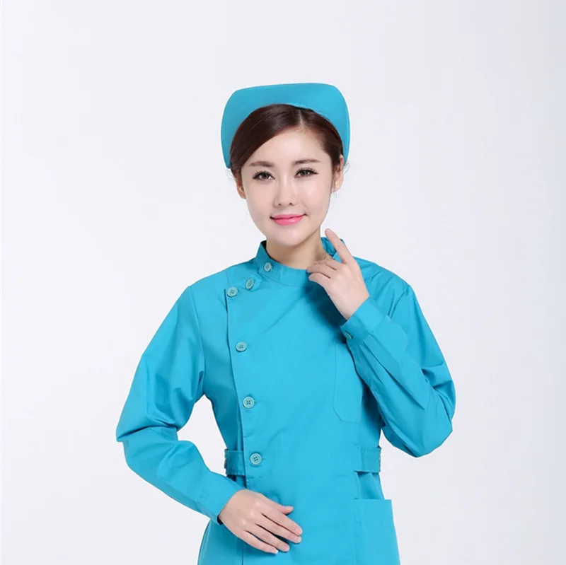 Unisex Hospital Scrub Sets White Nurse Cap Men Women SMS Material OEM Model Private Label Practical Laboratory Nursing Practical